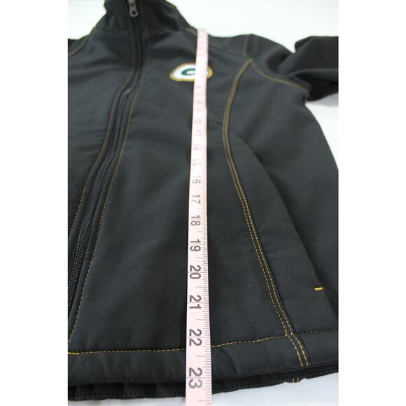 Green Bay Packers Women’s NFL Team Apparel Softshell Jacket Medium Black - Picture 13 of 13